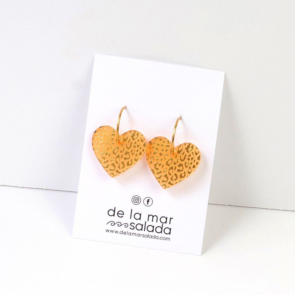Corazón Animal Print DORADO