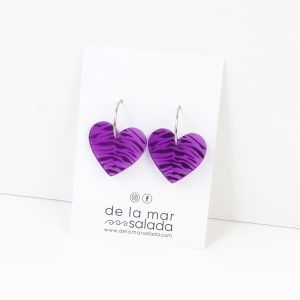 Corazón Animal Print MORADO