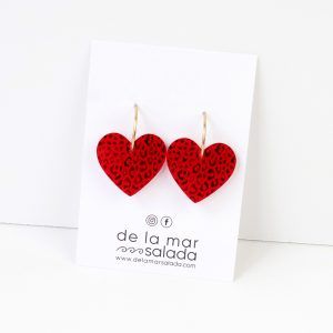 Corazón Animal Print ROJO