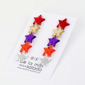 5 ESTRELLAS PARTY (Rojo, dorado, morado, naranja y plateado)
